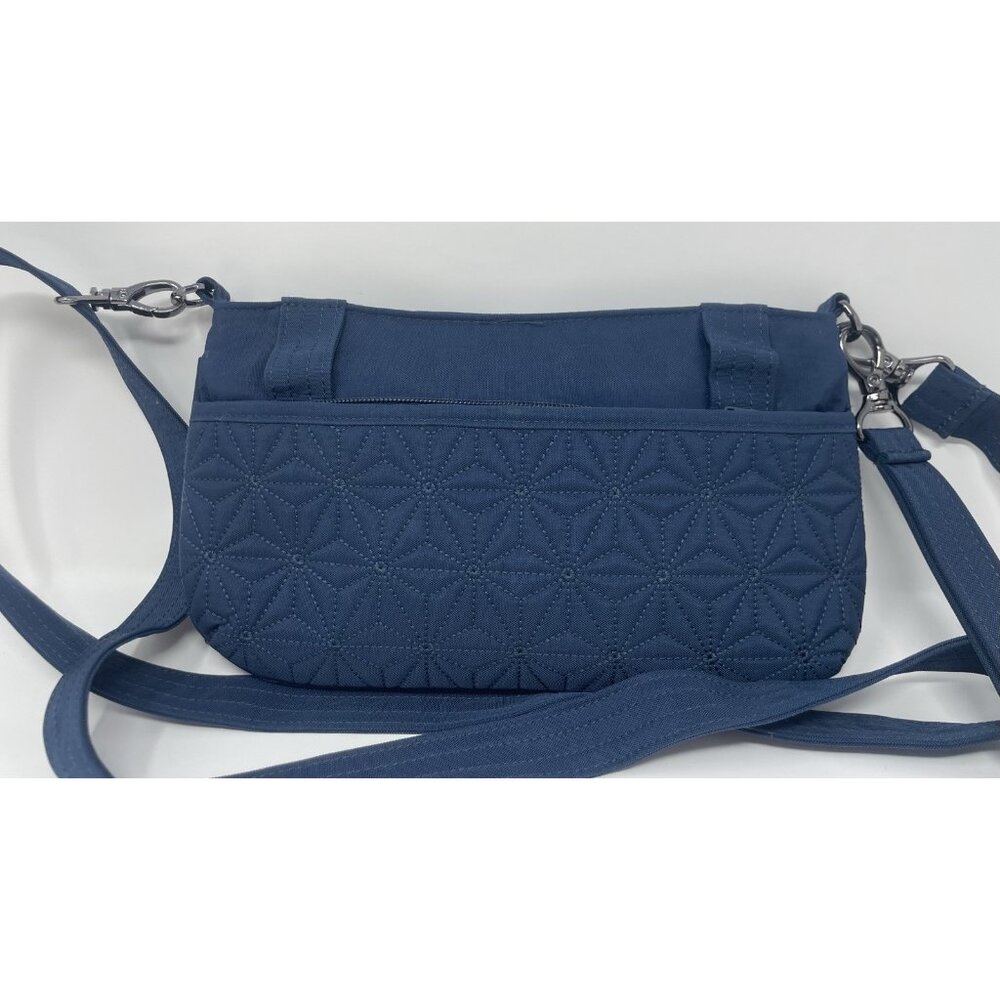 Lug Blue Nylon Lightweight Crossbody Purse Diamond Quilted Small - Picture 2 of 8
